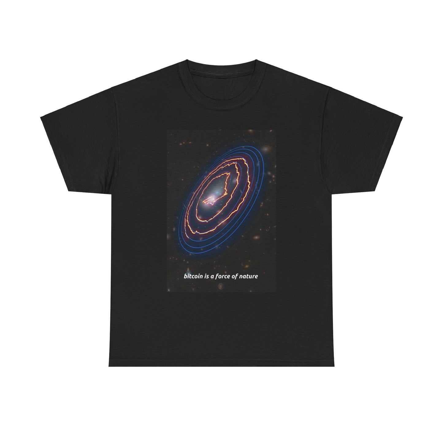 Bitcoin Power Law Spiral Galaxy T-Shirt