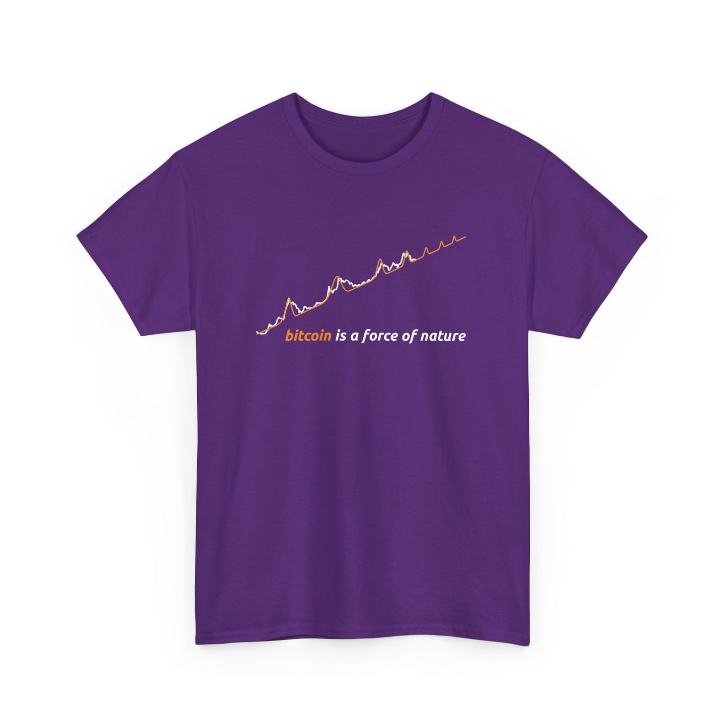 Orange BTC Power Law Log–Log Unisex T-Shirt