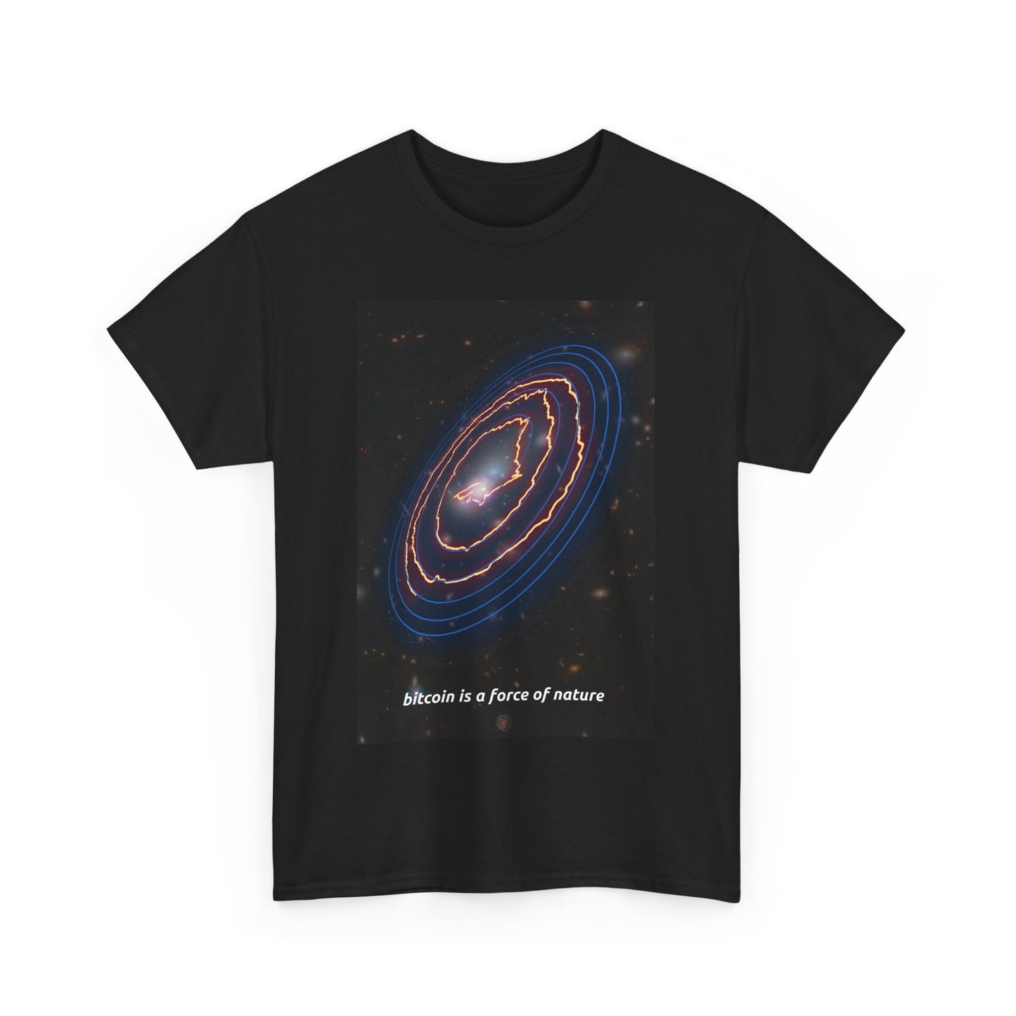 Bitcoin Power Law Spiral Galaxy T-Shirt