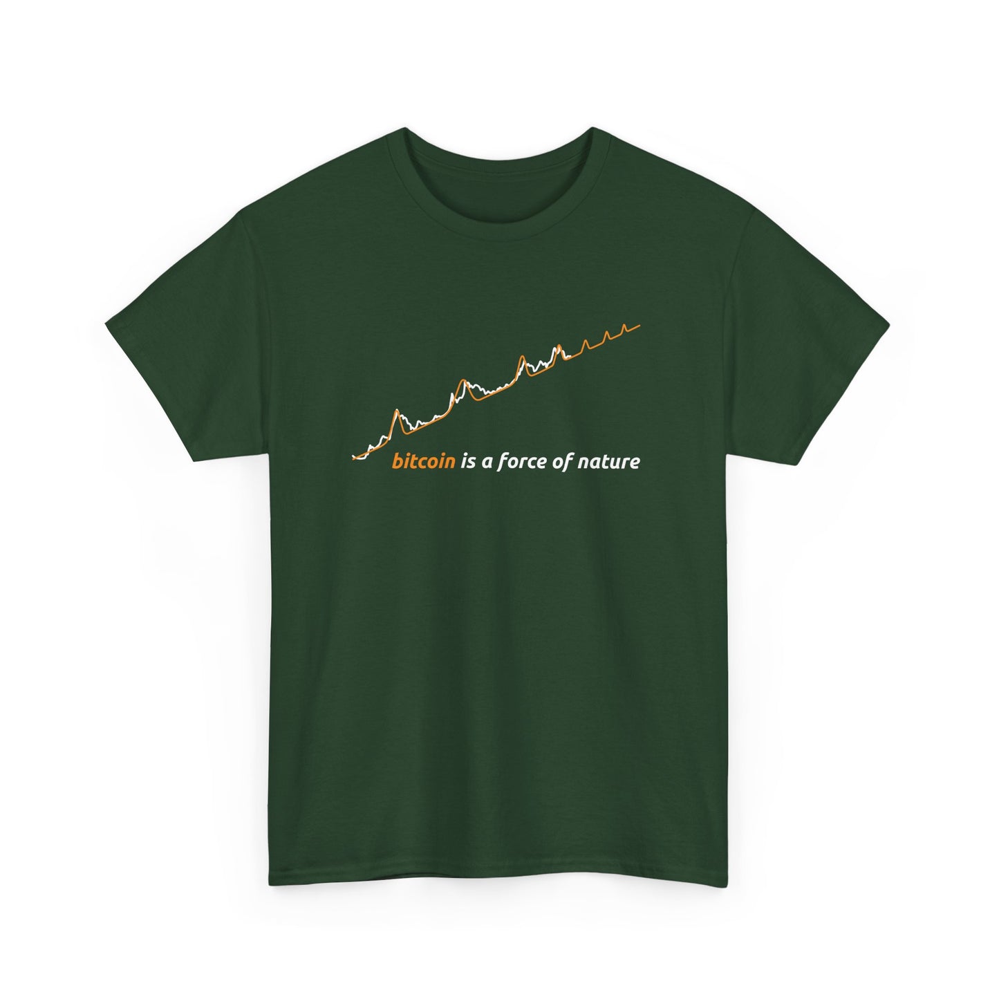 Orange BTC Power Law Log–Log Unisex T-Shirt
