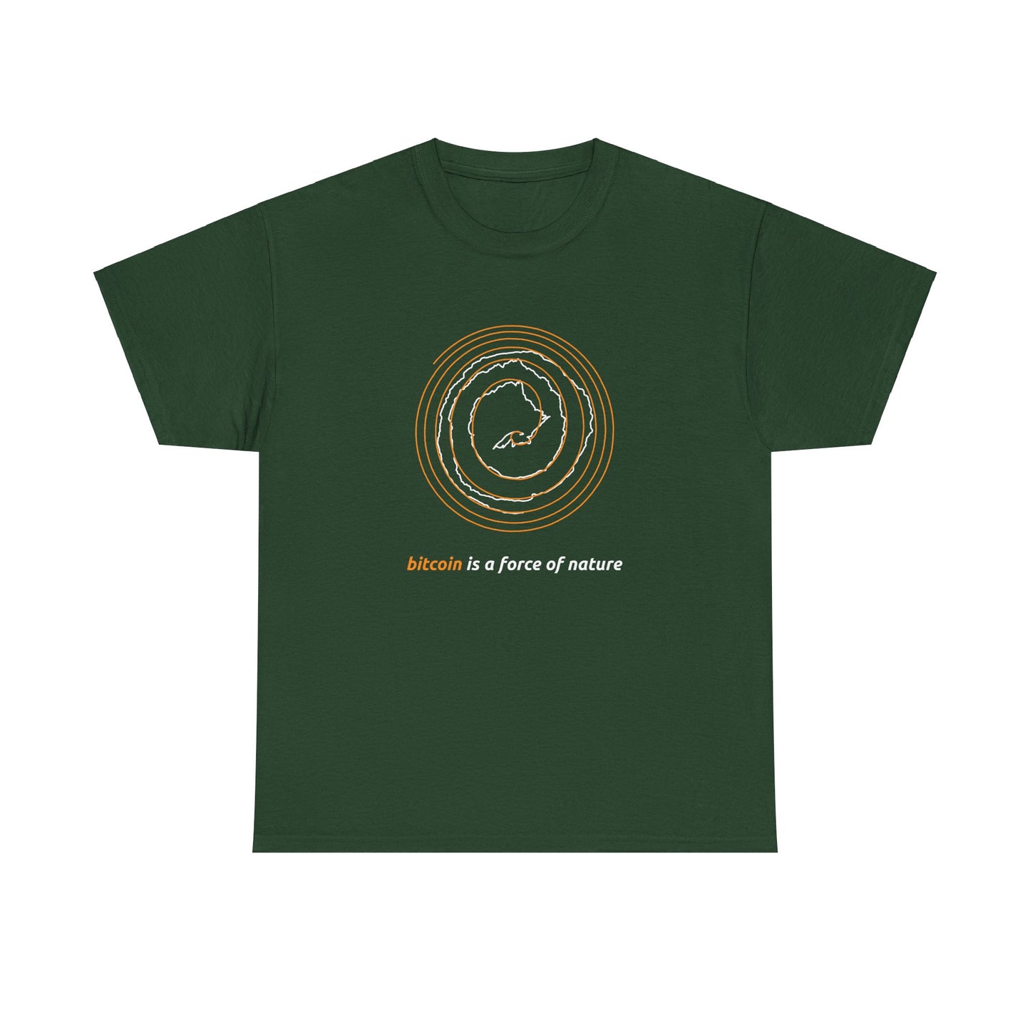 Orange BTC Power Law Spiral Unisex T-Shirt