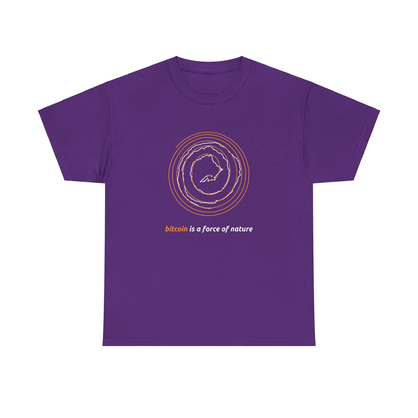 Orange BTC Power Law Spiral Unisex T-Shirt