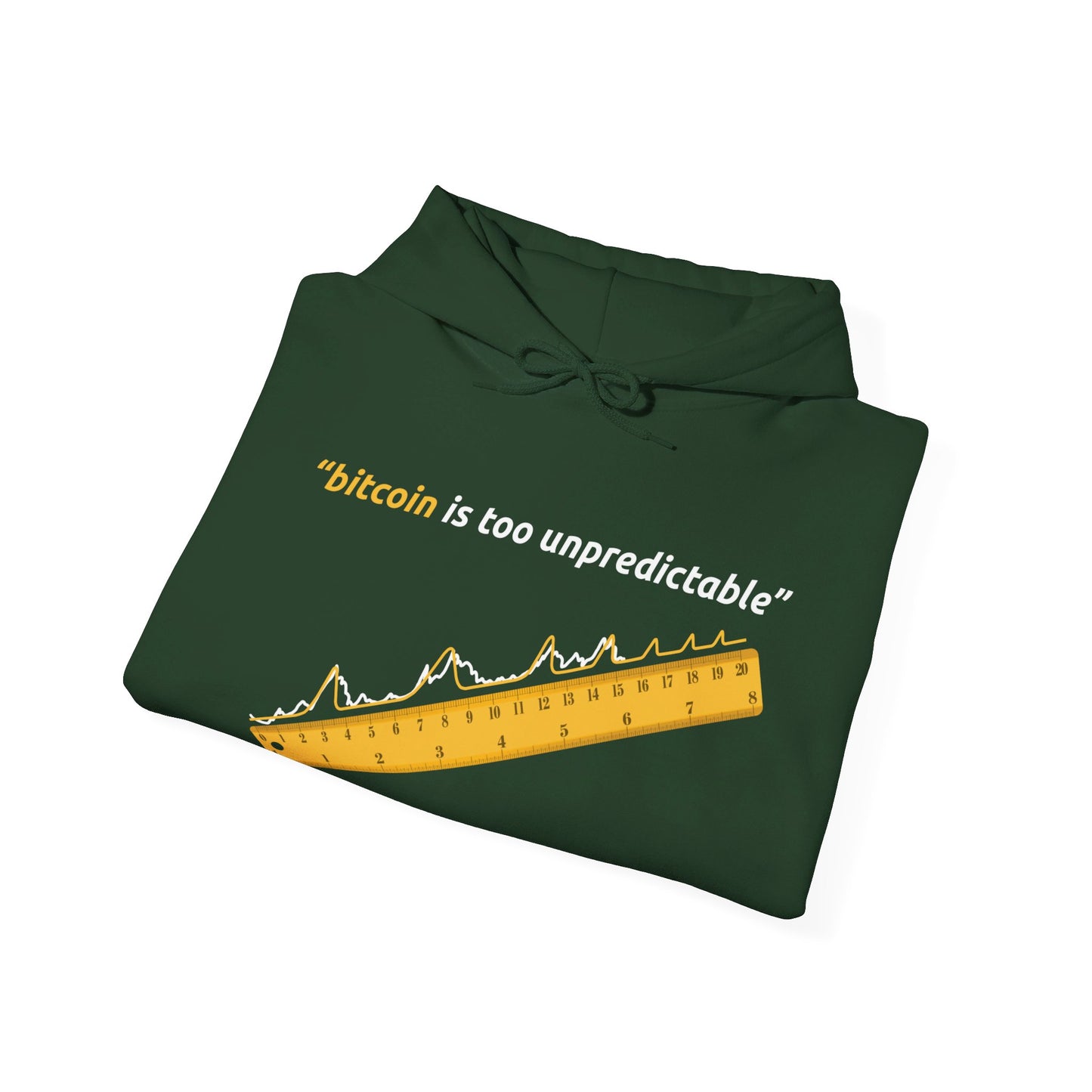 "Bitcoin Is Too Unpredictable" Yellow Unisex Hoodie