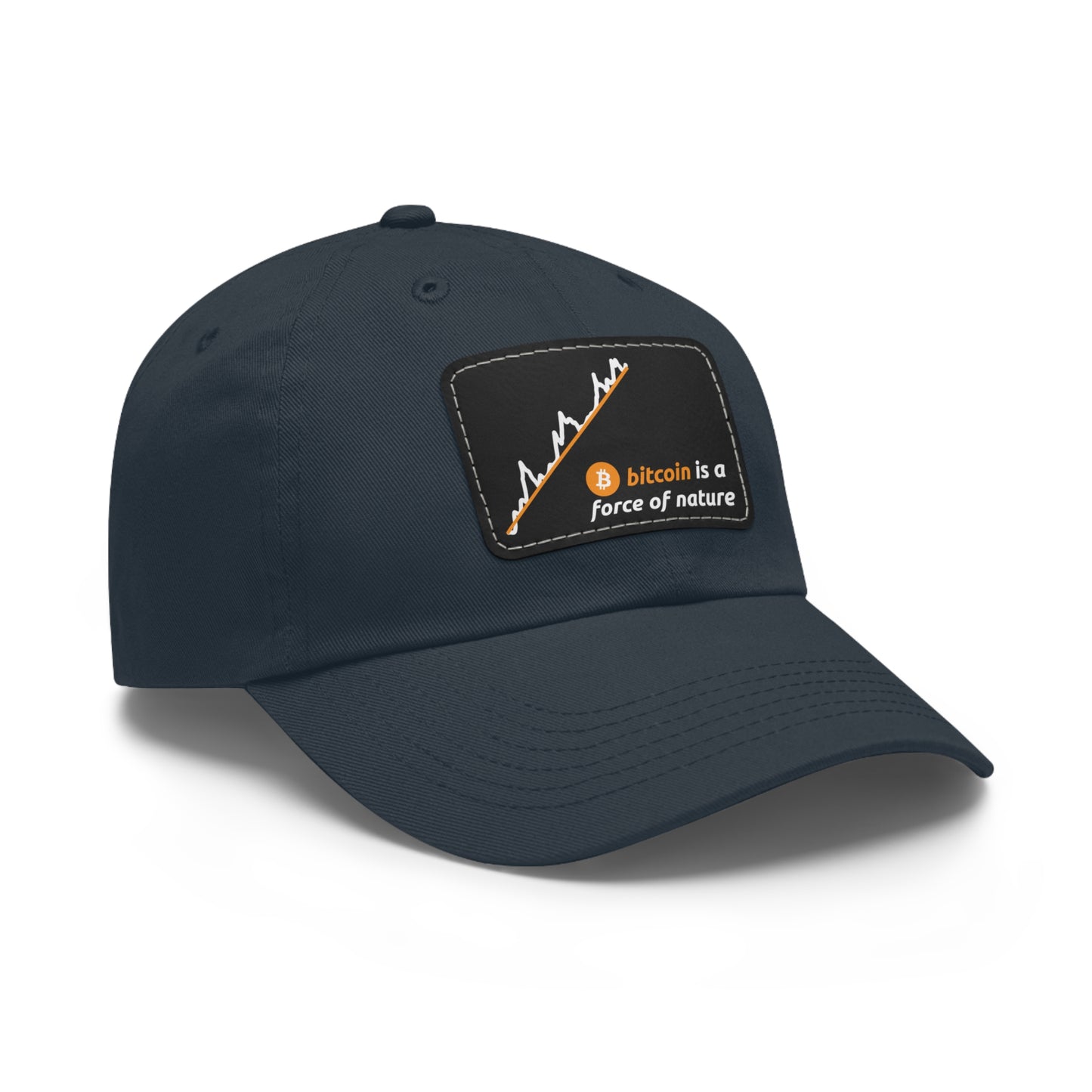 Bitcoin Power Law Cap with Leather Patch