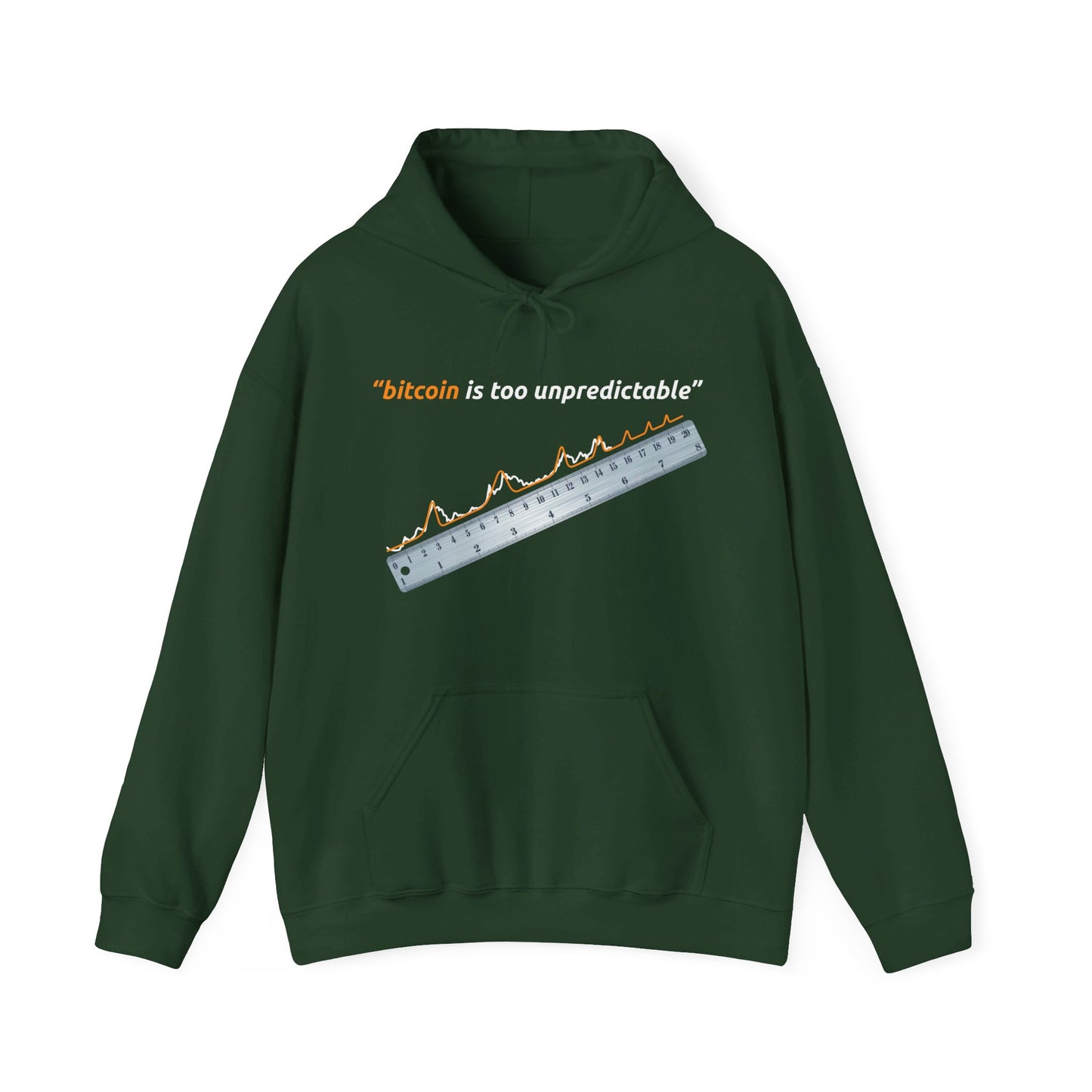 "Bitcoin Is Too Unpredictable" Unisex Hoodie