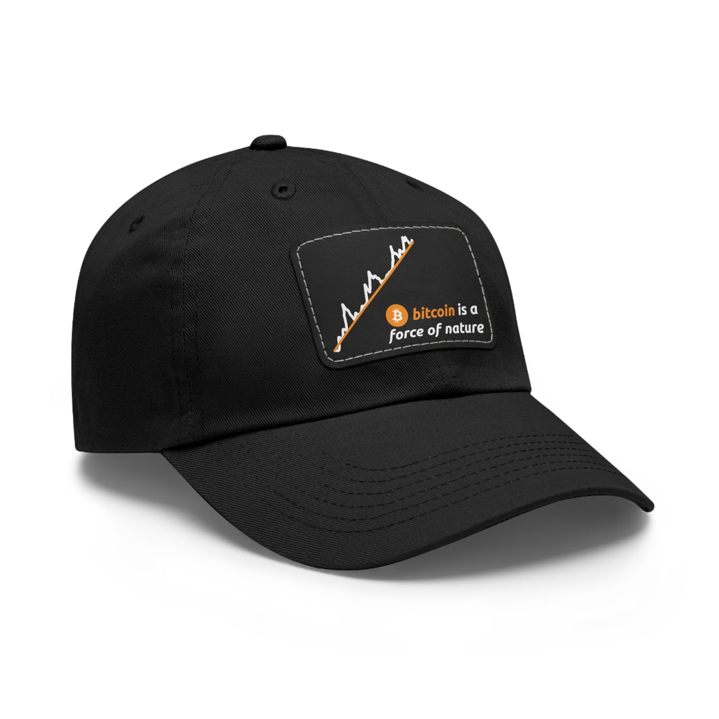 Bitcoin Power Law Cap with Leather Patch