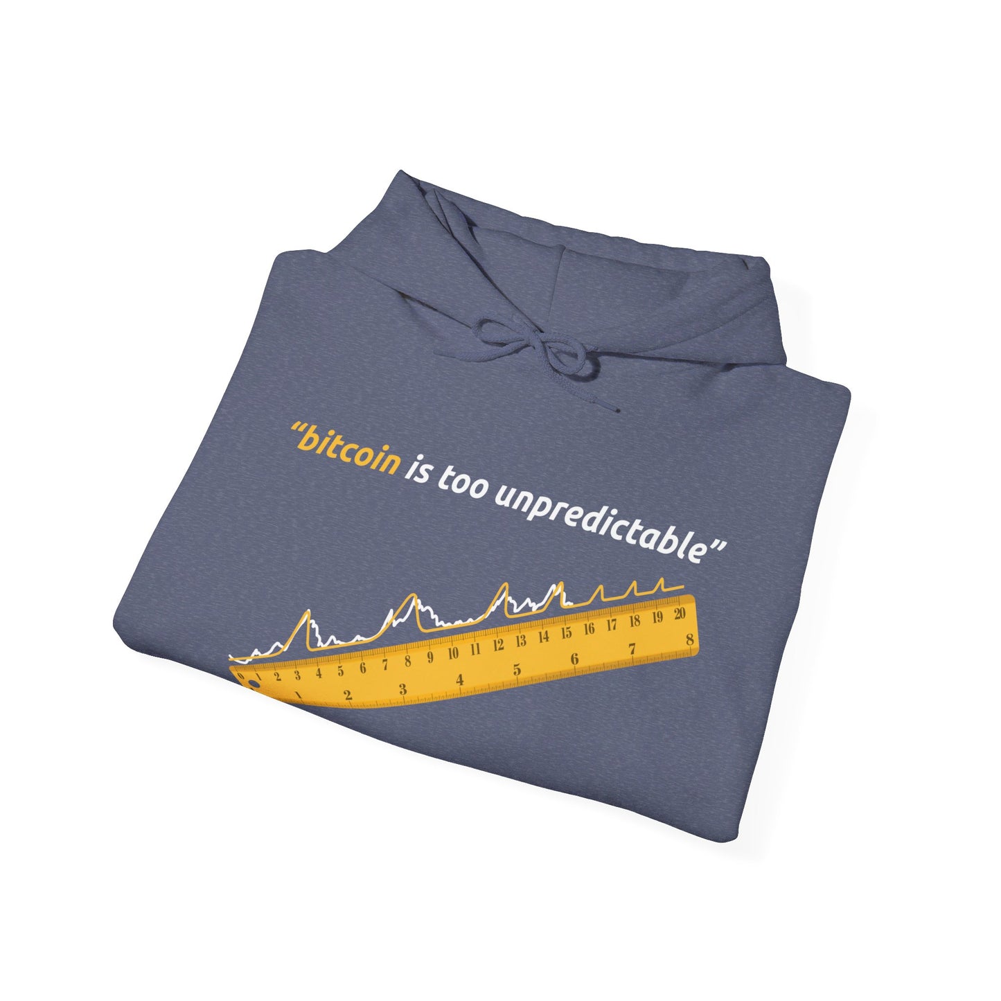 "Bitcoin Is Too Unpredictable" Yellow Unisex Hoodie