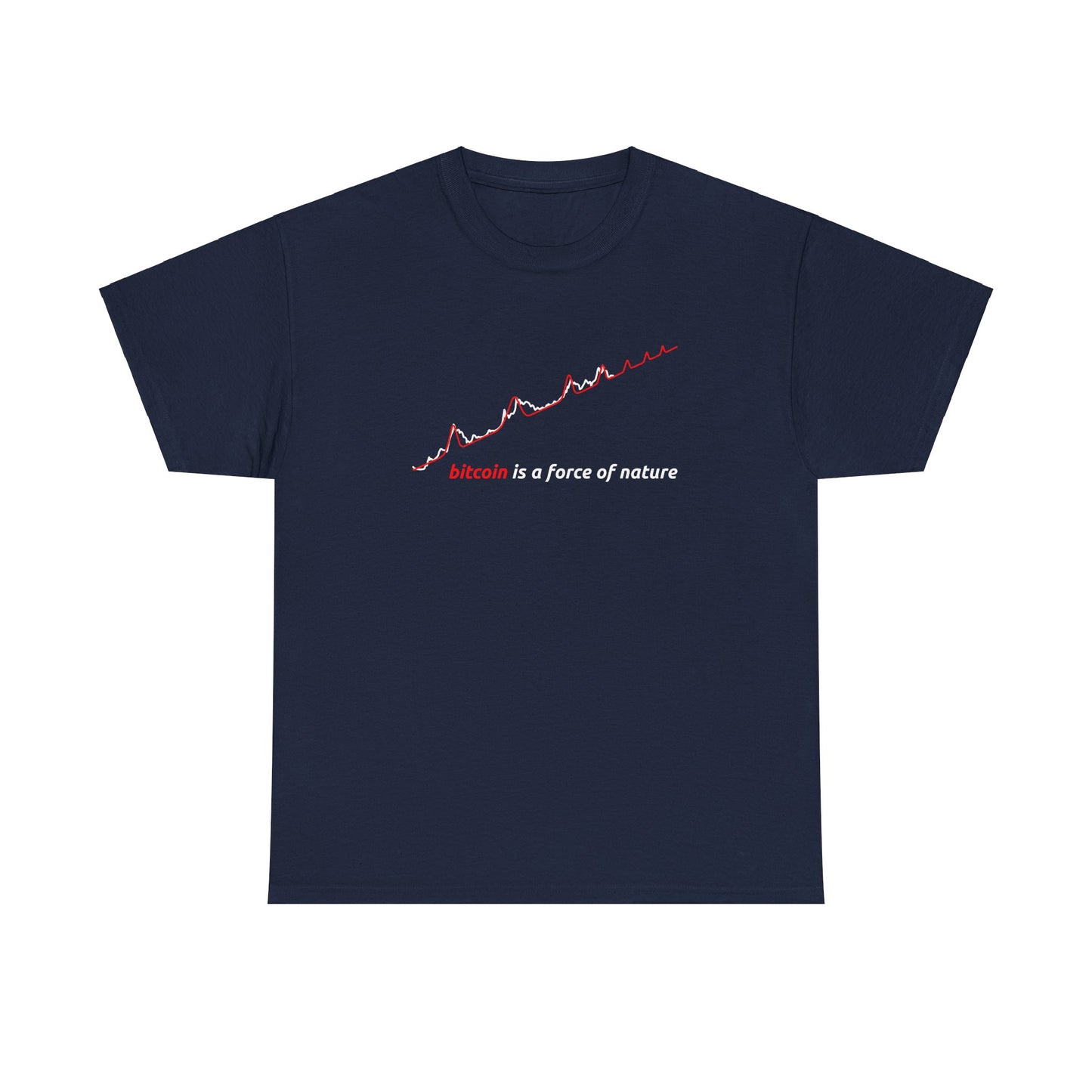 Red BTC Power Law Log–Log Unisex T-Shirt