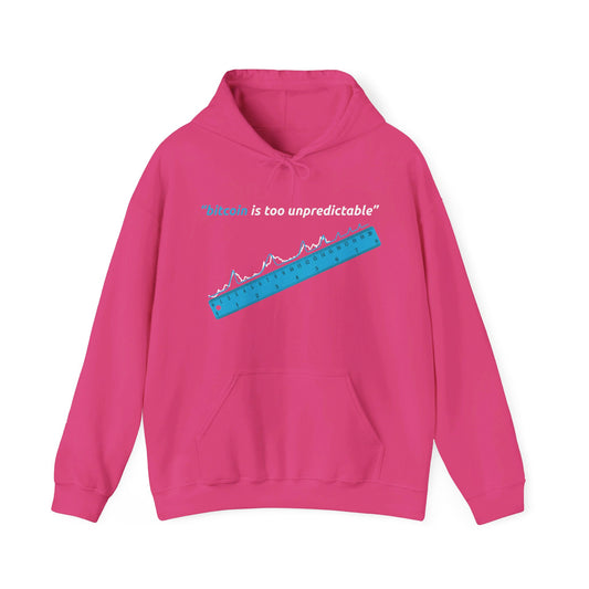 "Bitcoin Is Too Unpredictable" Blue Unisex Hoodie