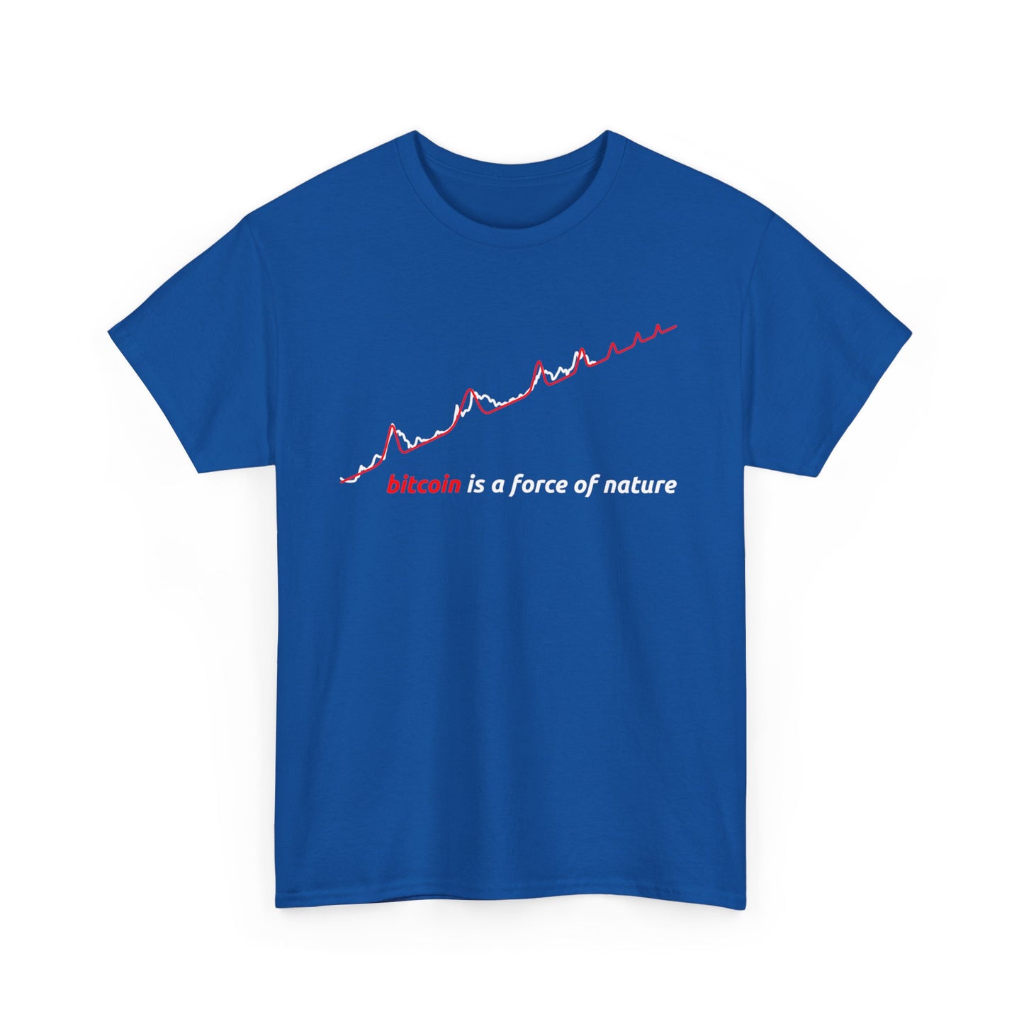 Red BTC Power Law Log–Log Unisex T-Shirt