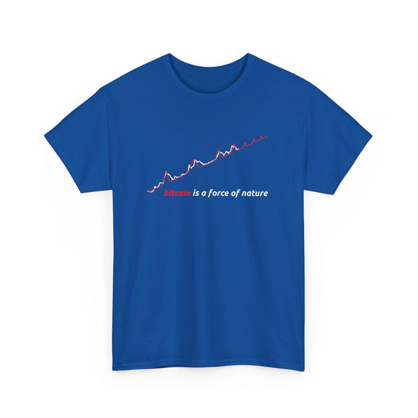 Red BTC Power Law Log–Log Unisex T-Shirt