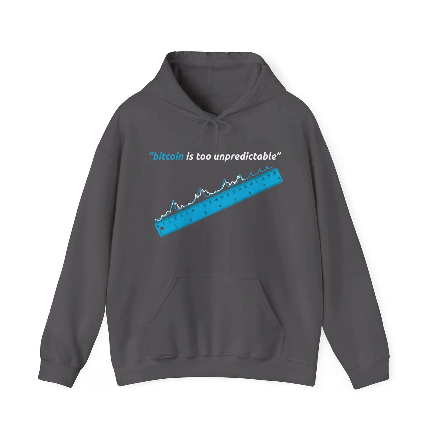 "Bitcoin Is Too Unpredictable" Blue Unisex Hoodie